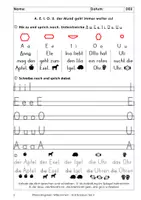 Vorschau - Arbeitsblätter - A, E, I, O, U ..., aus Willkommen DaZ Basiskurs Teil 2, ab 2 - Seite 1