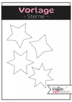 Vorschau - Mal- und Bastelvorlagen - Vorlage: Sterne - Deckblatt