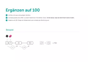Vorschau - Arbeitsblätter - Ergänzen auf 1000 Würfelspiel - Seite 3