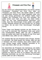 Vorschau - Arbeitsblätter - Prinzessin und Prinz Plus mit Mops Minus - Einführung von Plus und Minus im Zahlenraum 10 - Seite 1