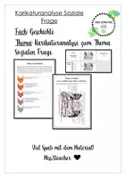 Vorschau - Arbeitsblätter - Karikaturanalyse zur Sozialen Frage mit Methodenmerker und Hilfestellungen - Deckblatt