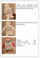 Vorschau - Mal- und Bastelvorlagen - Weihnachtsmann mit Papier weben - Kunst in der Adventszeit - Seite 2