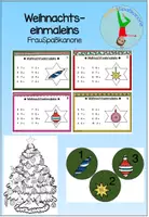 Vorschau - Präsentationen/Tafelbilder - Einmaleins Kartei Weihnachten - Deckblatt