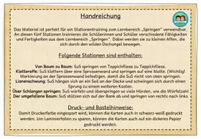 Vorschau - Stationenlernen - Stationskarten Sport: Im Affendschungel (Klasse 2-4) - Seite 2