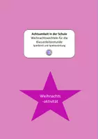 Vorschau - Spiele - Achtsamkeit in der Schule: Spiel zum Weihnachtswichteln - Deckblatt