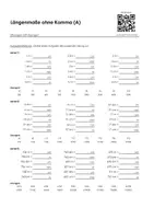 Vorschau - Arbeitsblätter - Längenmaße ohne Komma - Arbeitsblätter - Deckblatt