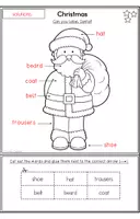 Vorschau - Arbeitsblätter - Christmas - Cut & Glue - Grundschule - Seite 2