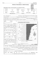 Vorschau - Arbeitsblätter - Grafikbeschreibung Thema Weihnachtslieder - als PDF & Word - Seite 1