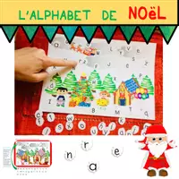 Aperçu - Apprentissages en autonomie - Jeu de l'alphabet de Noel - Page de couverture