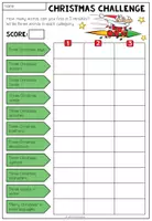 Vorschau - Arbeitsblätter - CHRISTMAS Challenge - 5 Minutes Activity - Seite 1