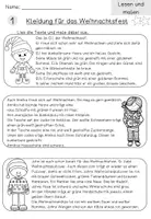 Vorschau - Arbeitsblätter - Lesen und Malen | Leseverständnis | Weihnachten - Seite 3