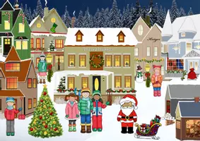 Vorschau - Arbeitsblätter - Lesespaziergang Geschenk Weihnachten Geschichte Lesen Leseverständnis Klasse 3-4 - Seite 1