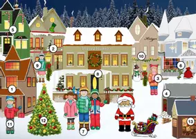 Vorschau - Arbeitsblätter - Lesespurgeschichte Geschenk Weihnachten Lesen Leseverständnis Klasse 1-4 - Seite 1