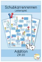 Vorschau - Stationenlernen - Leiterspiel - Addition bis 20 - Deckblatt