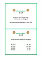 Vorschau - Stationenlernen - Kartei Geldmaße Klasse 1 2 3 4 - Seite 1