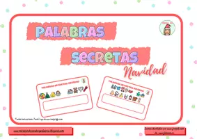 Vista previa - Juegos / Gamificación - PALABRAS SECRETAS NAVIDAD (1) - página 1