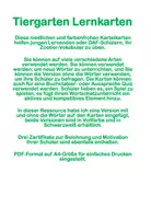 Vorschau - Spiele - Tiergarten Lernkarten für DAF-Schülern oder Junge Kinder - Seite 2