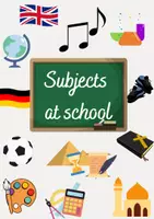 Vorschau - Präsentationen/Tafelbilder - Subjects at School & Timetable - Deckblatt