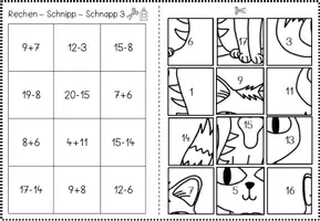 Vorschau - Arbeitsblätter - Rechen-Schnipp-Schnapp ZR20 - Seite 3
