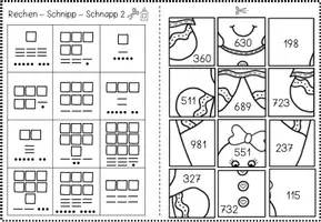 Vorschau - Arbeitsblätter - Materialpaket: Rechen-Schnipp-Schnapp ZR 1000 - Seite 2