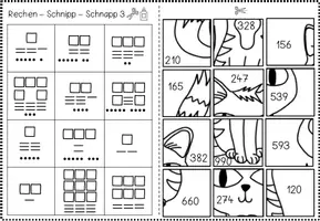 Vorschau - Arbeitsblätter - Materialpaket: Rechen-Schnipp-Schnapp ZR 1000 - Seite 3