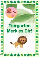 Vorschau - Spiele - Tiergarten Merk es Dir Spiel 20 Wörter - Deckblatt