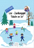 Vorschau - Stationenlernen - Lesezuordnungsspiel Winter Eislaufen, 3./4.Klasse - Deckblatt