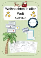 Vorschau - Arbeitsblätter - Weihnachten in aller Welt - Australien - Deckblatt
