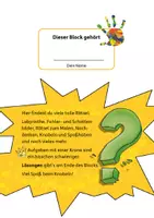 Vorschau - Arbeitsblätter - Rätselblock ab 4 Jahre, Band 1 - Seite 1