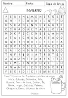 Vorschau - Arbeitsblätter - Sopa de Letras / Suchsel - Invierno (Español) - Seite 3