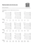Vorschau - Arbeitsblätter - Materialpaket "Flächenmaße ohne Komma" - Deckblatt