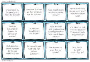 Vorschau - Fördermaterial/Inklusion - Schule und Schulalltag – Gesprächskarten und Sprechanlässe | Plauderkärtchen - Seite 2