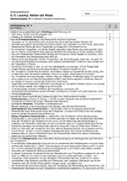 Vorschau - Klassenarbeiten - Lessing: "Nathan der Weise" - Klausur: Szenenanalyse IV, 1 - Tempelherr: ein Vertreter der Aufklärung? - mit Erwartungshorizont - Seite 1