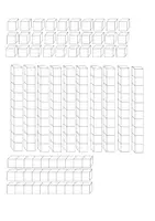 Vorschau - Fördermaterial/Inklusion - Vorlage Einerwürfel, Zehnerstange und Hunderterplatte zum Ausschneiden - Seite 1