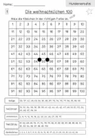 Vorschau - Arbeitsblätter - Hundertertafel | Orientierung | Malen | Weihnachten - Seite 2