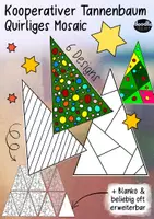 Vorschau - Mal- und Bastelvorlagen - Kooperativer Tannenbaum - Quirliger Mosaik Mix - Deckblatt
