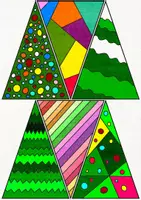 Vorschau - Mal- und Bastelvorlagen - Kooperativer Tannenbaum - Quirliger Mosaik Mix - Seite 3