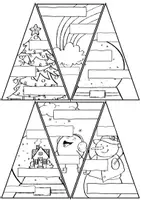 Vorschau - Mal- und Bastelvorlagen - Kooperativer Tannenbaum mit Schreibimpulsen (für Englisch / Deutsch) - Seite 3