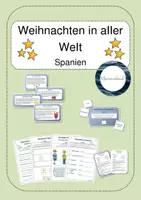 Vorschau - Arbeitsblätter - Weihnachten in aller Welt - Spanien - Deckblatt
