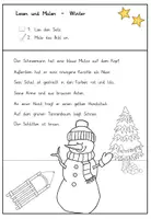 Vorschau - Arbeitsblätter - Lese-Mal-Blätter Winter-Weihnachten - Seite 2