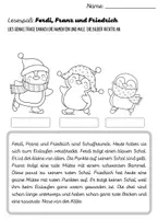 Vorschau - Arbeitsblätter - Lesen und Malen – Weihnachten: Leseverständnis & Ausmalbilder (Grundschule) - Seite 1
