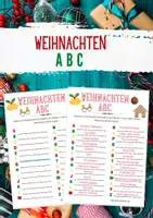 Vorschau - Arbeitsblätter - Weihnachten ABC - Finde zu jedem Buchstaben das passende Wort - Deckblatt