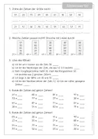 Vorschau - Arbeitsblätter - Rechnen im Zahlenraum 100 (Teil 2) - Kopiervorlagen - Seite 1