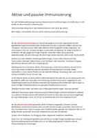 Vorschau - Arbeitsblätter - AB Aktive und passive Immunisierung - Deckblatt