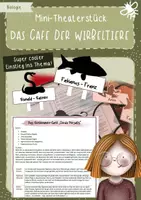 Vorschau - Merkblätter - Mini-Theaterstück: Einführung Wirbeltiere / Biologie - Deckblatt