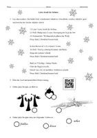 Vorschau - Arbeitsblätter - Weihnachtslied Leise rieselt der Schnee - als PDF & Word - Seite 1