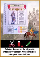 Vorschau - Unterrichtsreihen - Mittelalter - Interaktives Heft BASIC | Ritter & Burgen, Pest, Städte im MA, Zunftwappen | Homeschooling & Distanzunterricht - Seite 1