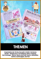Vorschau - Unterrichtsreihen - Mittelalter - Interaktives Heft BASIC | Ritter & Burgen, Pest, Städte im MA, Zunftwappen | Homeschooling & Distanzunterricht - Seite 3