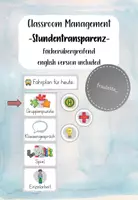 Vorschau - Anderer Materialtyp - Stundentransparenz - fächerübergreifend - Deckblatt