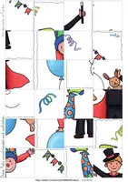 Vorschau - Arbeitsblätter - Rechenpuzzle Einmaleins - 9er, 8er und 7er Einmaleins - Seite 1